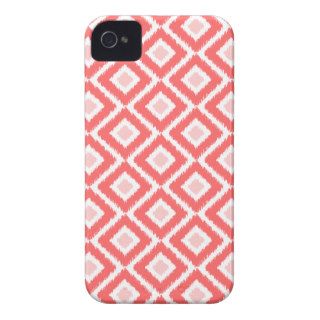 Coral Ikat Diamonds iPhone 4 Covers