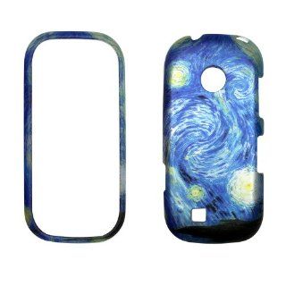 2D Blue Design LG Cosmos 2, II / Cosmos 3, III / Vn251/ VN251S Case Cover Hard Case Snap on Cases Rubberized Touch Protector Faceplates Cell Phones & Accessories