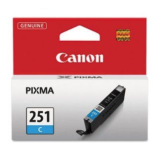 CLI 251C Cyan 304 Page Yield Ink Cartridge for Canon PIXMA Inkjet iP7220 MG5420 MG6320 MX722 MX922 All in One Printer Electronics