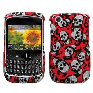 Hard Plastic Snap on Cover Fits RIM Blackberry 8520 8530 9300 9330 Curve, Curve 3G Leopard Skulls (Sparkle) AT&T, Sprint, Verizon Cell Phones & Accessories