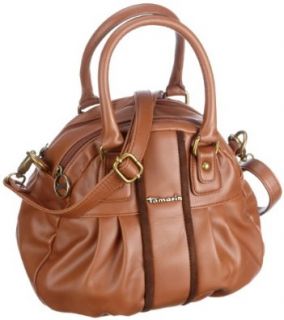 Tamaris Round Handbag S Anouk A610 16 11 271 441, Damen Henkeltaschen, Braun (nut antic 441), 26x22x17 cm (B x H x T) Schuhe & Handtaschen