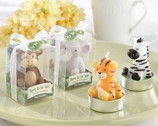 set of four 'born to be wild' animal candles by hope and willow
