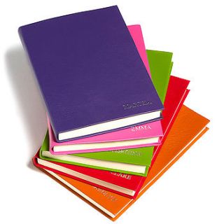 luxury coloured leather notebooks by inkerman london