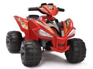 QUAD ATV 4 Wheeler Ride On Power 2 Motors 12V Traction Power Wheels For Kids RED Toys & Games