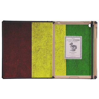Rasta Flag Vintage Grunge Distressed Cover For iPad