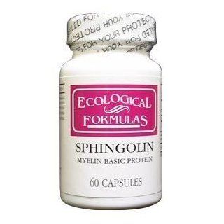 Ecological Formulas Sphingolin Caps 60's (Use of This Product May Benefit Those with Myelin Diseases Such As Multiple Sclerosis (Ms) and Amyotrophic Lateral Sclerosis (Als  Lou Gehrig's Disease) Health & Personal Care