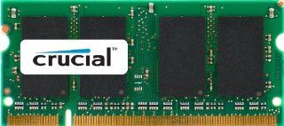 Crucial 2GB Single DDR2 667MHz (PC2 5300) CL5 SODIMM 200 Pin Notebook Memory Module CT25664AC667 Electronics