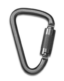 NSP N256G CP Alloy Steel Twistlock ANSI Z359.12 Carabiner with Pin, 24mm Opening, 124mm Length (Pack of 20)