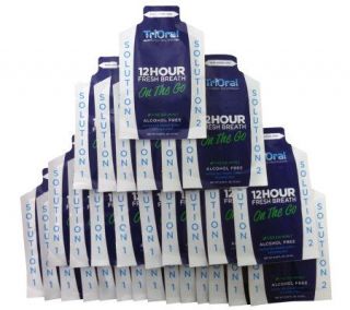 TriOral Fresh Breath 30 Pk On the Go Mouth Wash Packets —
