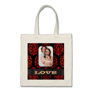 Create your own damask valentines bags