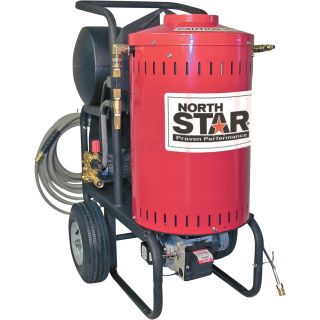 NorthStar Electric Wet Steam & Hot Water Pressure Washer — 1700 PSI, 1.5 GPM, 120 Volt  Electric Hot Water Pressure Washers