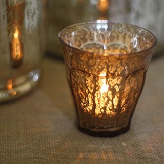 luxe mercury gold tea light holder by the wedding of my dreams