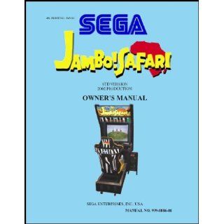 Jambo Safari Arcade Game Service & Repair Manual Sega Books