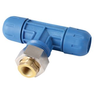 RapidAir FastPipe Fitting — 1in. Reducing Tee x 1/2in. Female NPT, Model# F2009  Air Compressor Piping Kits