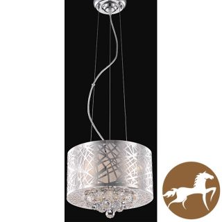Christopher Knight Home Chrome Classic Three light Crystal Drop Chandelier