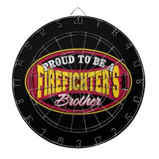 Proud to be a Firefighter's Brother Dart Boards