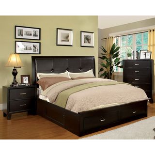 Furniture Of America Ella 3 piece Queen size Bed With Nightstand And Chest Set