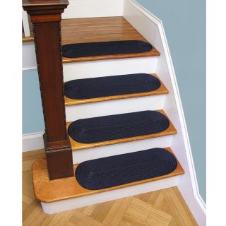 Solid Color Braided Non Skid 9x29 Stair Treads (pack Of 2)