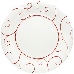 Red Vanilla Panache Rouge Dinner Plates (set Of 6)