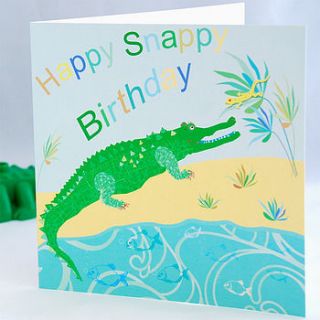 happy snappy birthday card by victoria hooper duckham