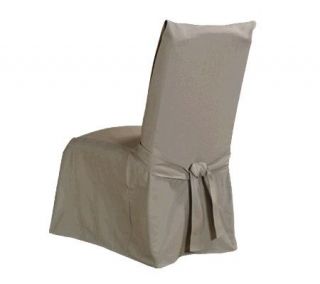 Sure Fit Duck Solid Dining Room Chair Slipcover —