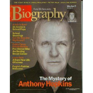 Biography Magazine October 2001   Anthony Hopkins, Laura Dern, Peter Falk, Jack the Ripper Books
