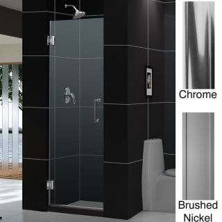 Dreamline Unidoor 26x72 inch Frameless Hinged Shower Door
