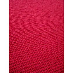 Hand knotted Nodo Red Wool Rug (46 X 66)