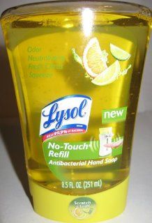 Lysol No Touch Antibacterial Hand Soap Refill   Fresh Citrus Scent   Net Wt 8.5 FL OZ (251 mL)   Pack of 2   Countertop Soap Dispensers