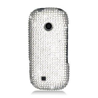Eagle Cell PDLGUN251F377 RingBling Brilliant Diamond Case for LG Cosmos 2/Cosmos 3 UN251   Retail Packaging   Silver Cell Phones & Accessories