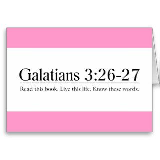Read the Bible Galatians 326 27 Greeting Card