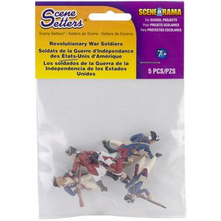 Revolutionary War Soldier Figurines (Pack of 5) Clay & Modeling