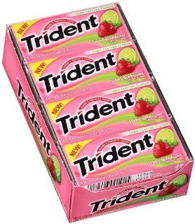 Trident Island Berry Lime Long Lasting Flavor Sugarfree Chewing GUM   14x18  Sticks (252 Sticks Total)   Cos7  Grocery & Gourmet Food