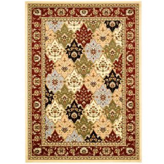Lyndhurst Collection Traditional Multicolor/red Rug (8 X 11)