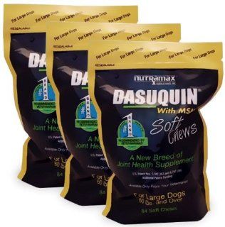 3PACK Dasuquin Soft Chews for Large Dogs with MSM (252 Chews)  Pet Bone And Joint Supplements 