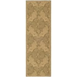 Indoor/ Outdoor Gold/ Natural Rug (24 X 67)