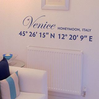 coordinates personalised wall sticker by nutmeg