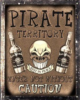 Pirate whiskey vintage sign / bar tavern pub bathroom wall decor 261  Other Products  