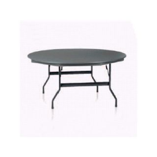 KI Furniture Duralite Round Folding Table DLT/DLR60 Finish Blue Grey, Size 72