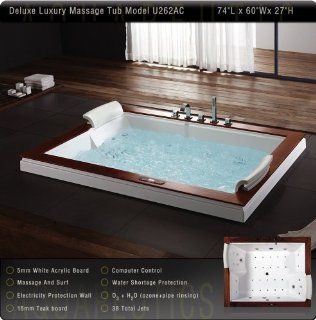 Massage Bathtub Model U262AC by Aquapeutics   Drop In Bathtubs