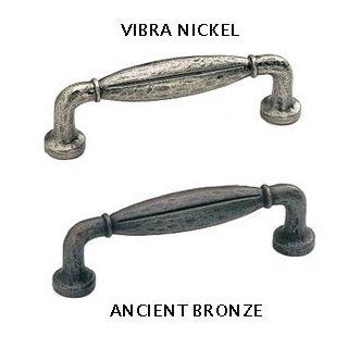 Schaub and Company 255 ABZ Siena Design Handle Pull With 96mm Center to Center, Ancient Bronze   Cabinet And Furniture Knobs  