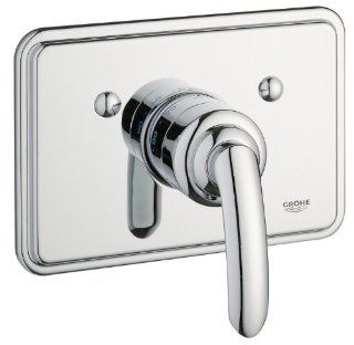 Grohe 19 263 000 Talia Volo Thermostatic Valve Trim with Lever Handle, StarLight Chrome   Faucet Trim Kits  