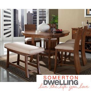 Somerton Dwelling Somerton Dwelling Milan 6 piece Counter Height Dining Set Brown Size 6 Piece Sets