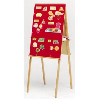 Best Rite Flannel/Marker Easel 754 Material Markerboard/Red Flannel