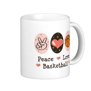 Peace Love Basketball Mug