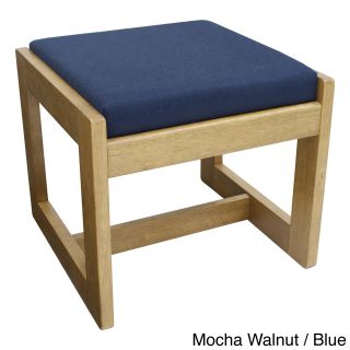Regency Seating Single Seat Wood/ Fabric Bench