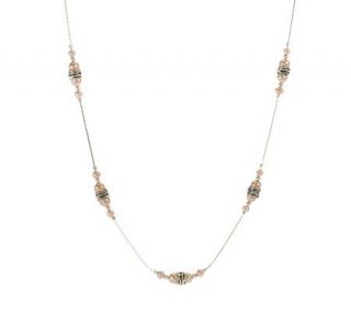 Or Paz Sterling White Cultured Pearl 36 Station Necklace —