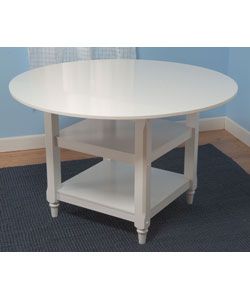 Cottage White Round Dining Table