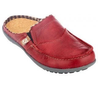Spenco Siesta Slide Orthotic Leather Slip on Shoes —