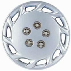Design Silver Abs Silver 14 inch Hub Caps (set Of 4)